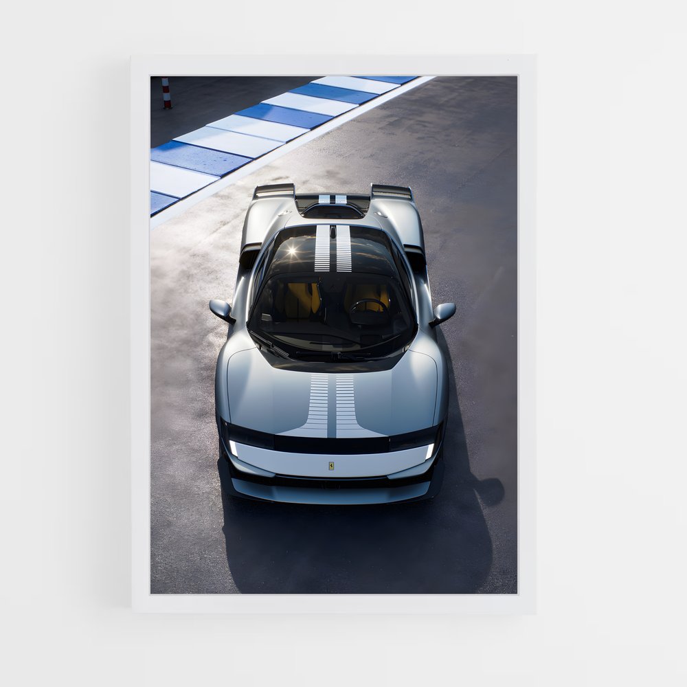 Poster pista spider conviendra – affiche Ferrari (vue 3)